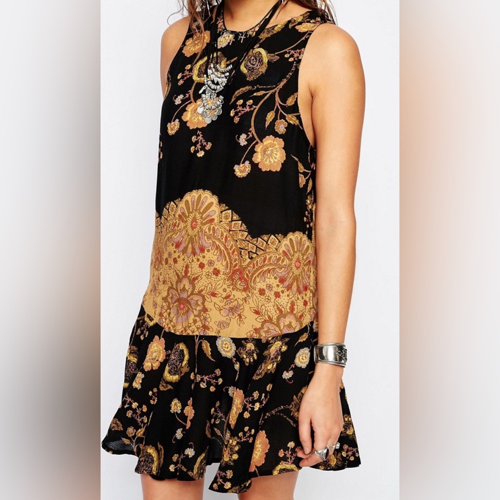 Free People | Dobby Dot Flounce Hem Slip Dress